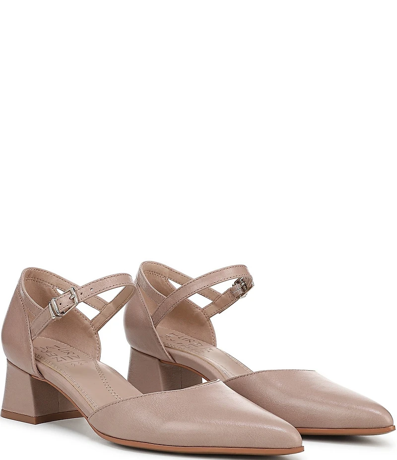 Naturalizer Maddox Leather Ankle Wrap Pumps