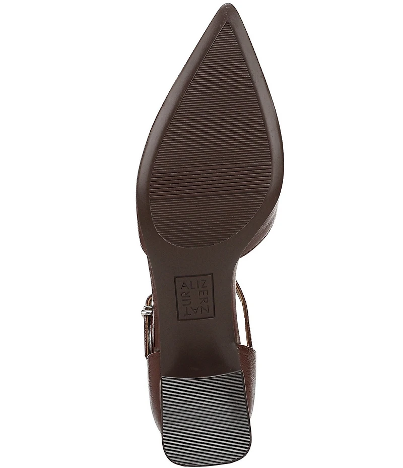 Naturalizer Maddox Leather Ankle Wrap Pumps