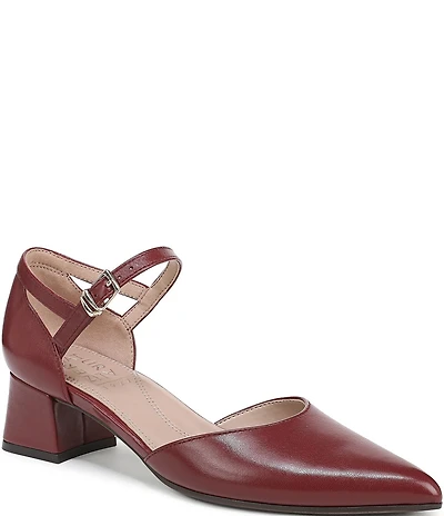 Naturalizer Maddox Leather Ankle Wrap Pumps