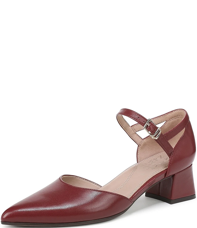 Naturalizer Maddox Leather Ankle Wrap Pumps