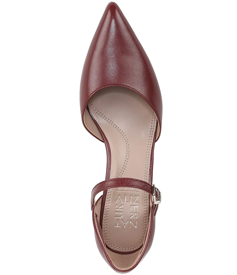 Naturalizer Maddox Leather Ankle Wrap Pumps