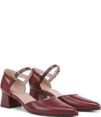 Naturalizer Maddox Leather Ankle Wrap Pumps