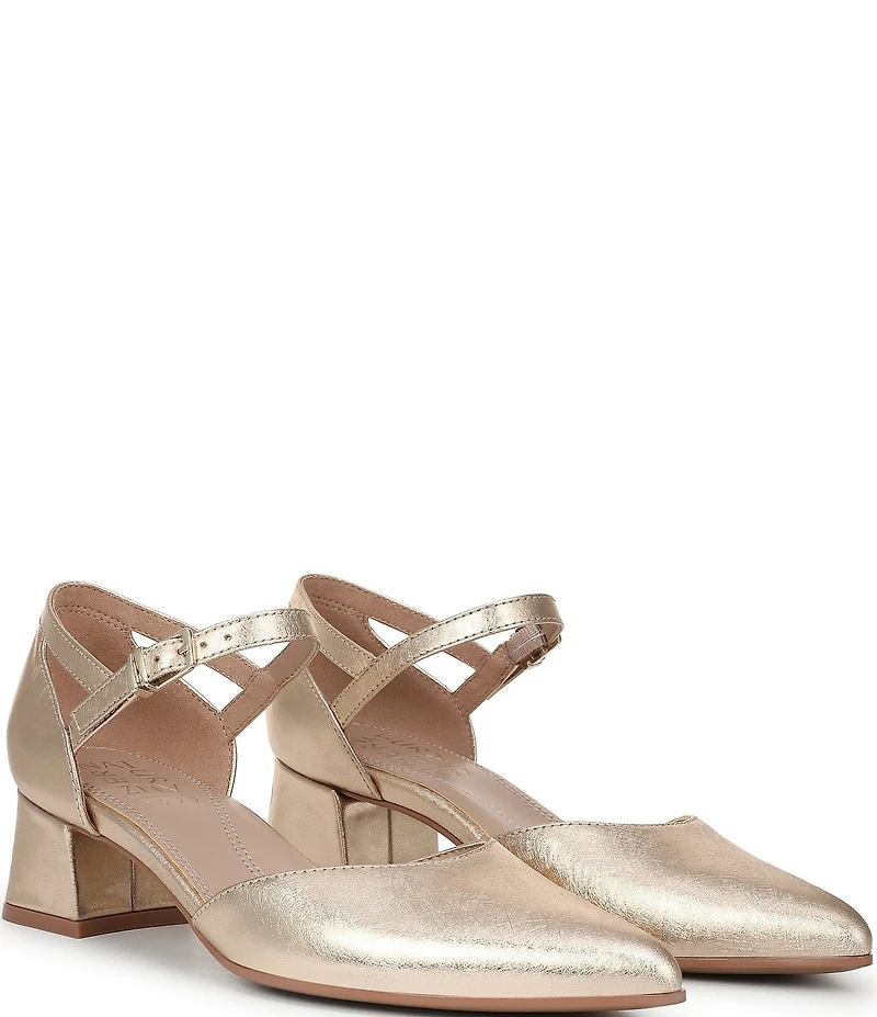 Naturalizer Maddox Leather Ankle Wrap Pumps