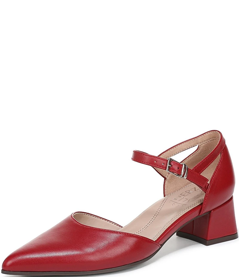 Naturalizer Maddox Leather Ankle Wrap Pumps