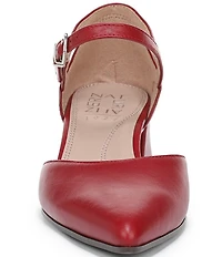 Naturalizer Maddox Leather Ankle Wrap Pumps