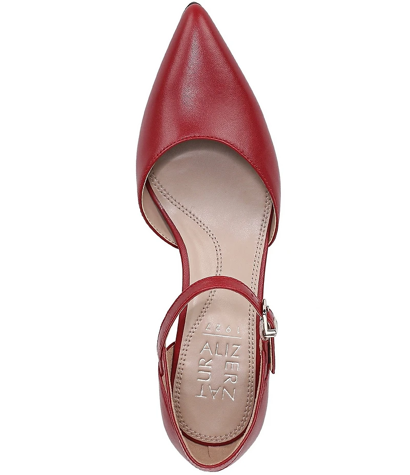 Naturalizer Maddox Leather Ankle Wrap Pumps