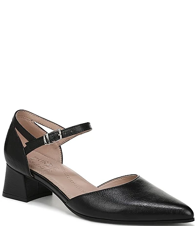 Naturalizer Maddox Leather Ankle Wrap Pumps