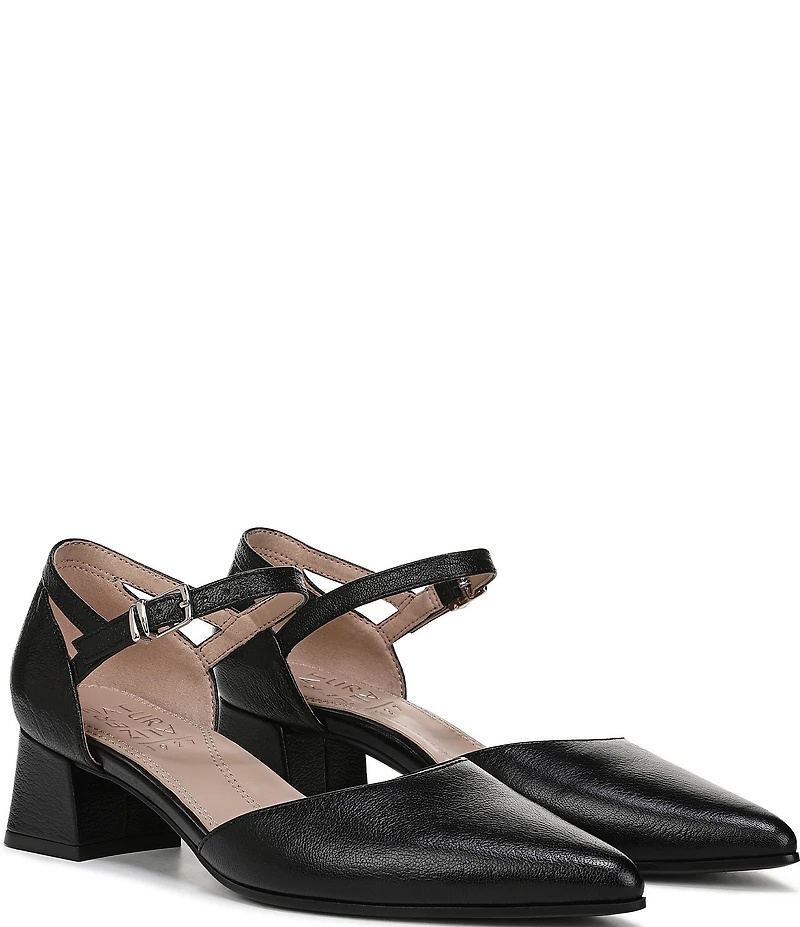 Naturalizer Maddox Leather Ankle Wrap Pumps