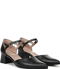 Naturalizer Maddox Leather Ankle Wrap Pumps