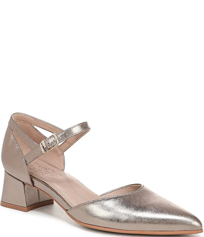 Naturalizer Maddox Leather Ankle Wrap Pumps