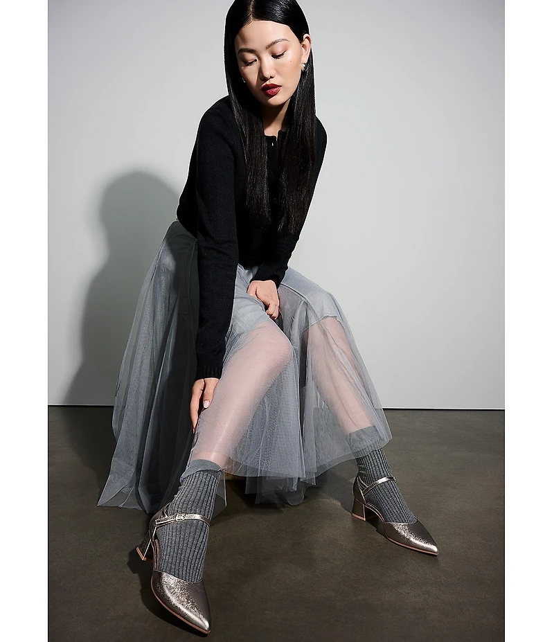 Naturalizer Maddox Leather Ankle Wrap Pumps