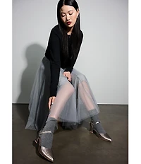 Naturalizer Maddox Leather Ankle Wrap Pumps