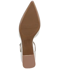 Naturalizer Maddox Snake Embossed Leather Ankle Wrap Pumps