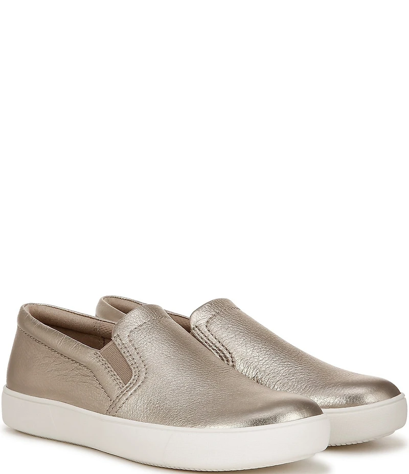 Naturalizer Marianne Slip On Metallic Leather Sneakers