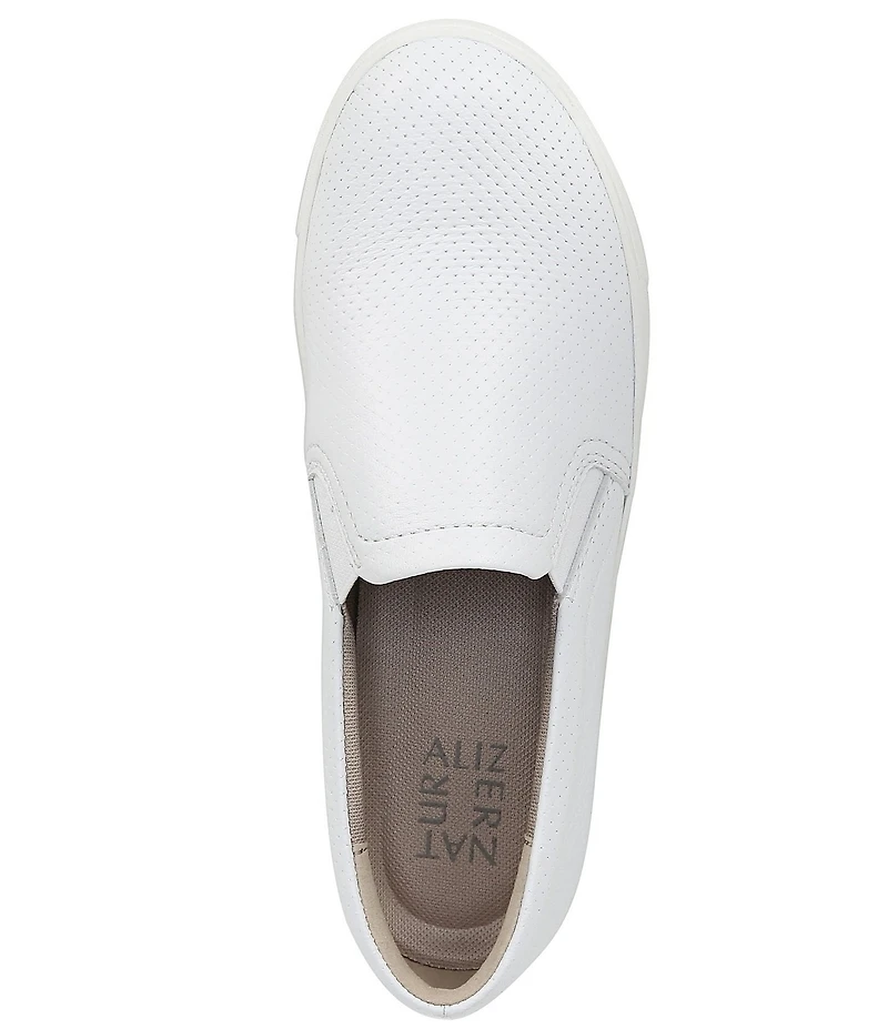 Naturalizer Marianne Perforated Leather Slip On Sneakers