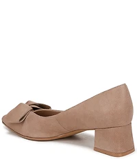 Naturalizer Mavis Glossy Suede Bow Pumps