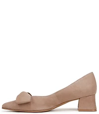 Naturalizer Mavis Glossy Suede Bow Pumps