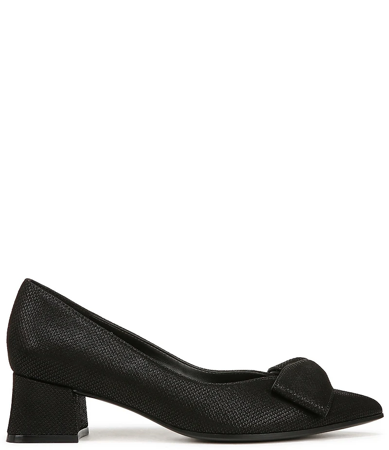Naturalizer Mavis Glossy Suede Bow Pumps