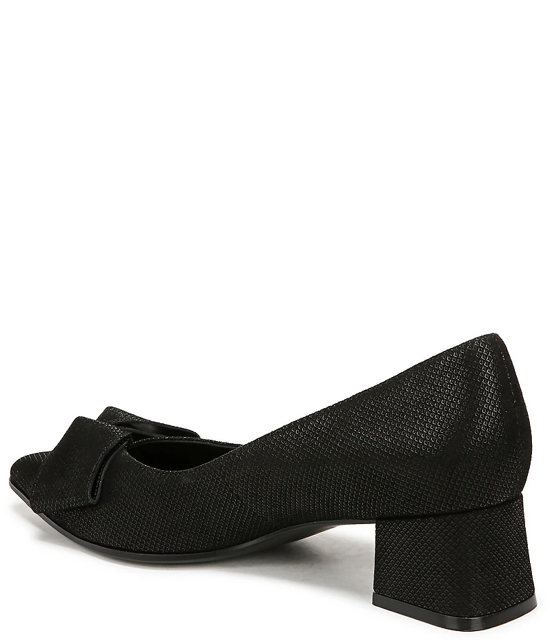 Naturalizer Mavis Glossy Suede Bow Pumps
