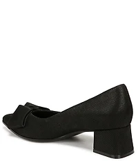 Naturalizer Mavis Glossy Suede Bow Pumps