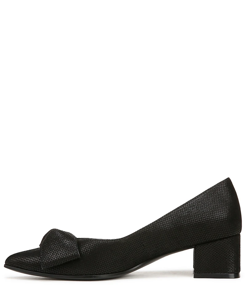 Naturalizer Mavis Glossy Suede Bow Pumps