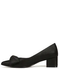 Naturalizer Mavis Glossy Suede Bow Pumps