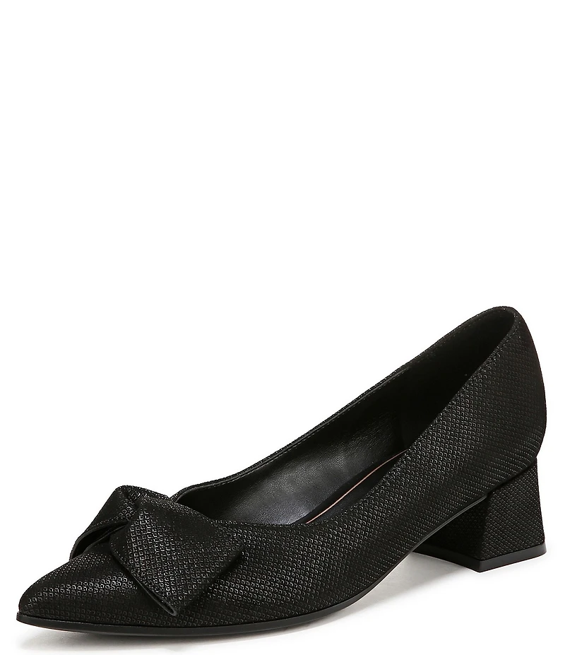 Naturalizer Mavis Glossy Suede Bow Pumps