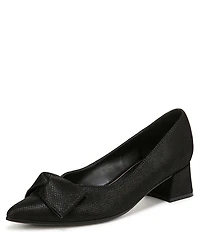 Naturalizer Mavis Glossy Suede Bow Pumps