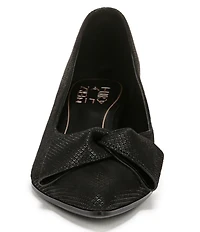 Naturalizer Mavis Glossy Suede Bow Pumps