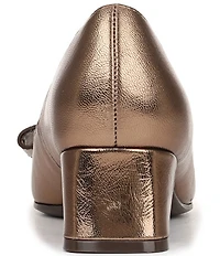 Naturalizer Mavis Metallic Leather Bow Pumps