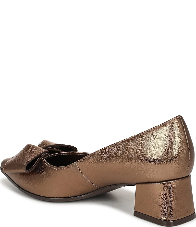 Naturalizer Mavis Metallic Leather Bow Pumps