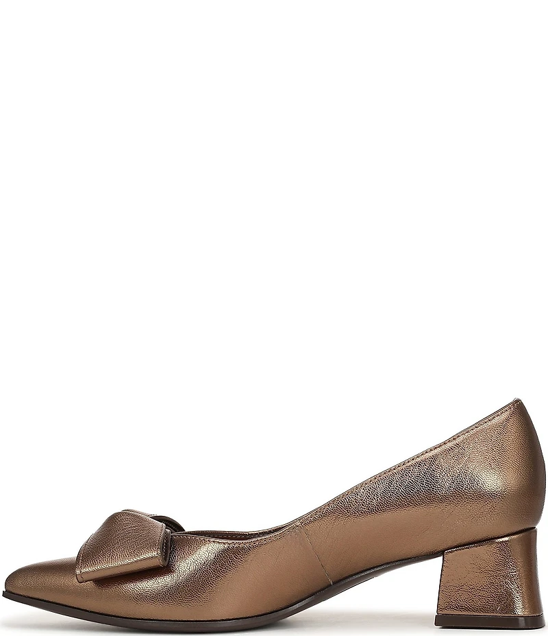 Naturalizer Mavis Metallic Leather Bow Pumps