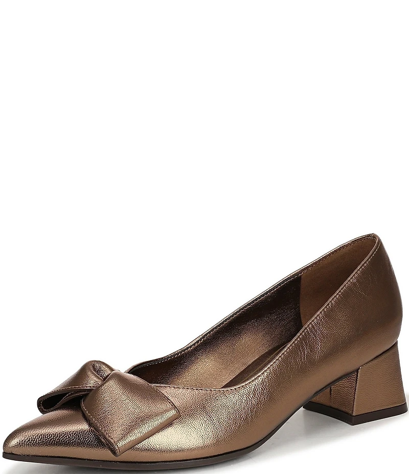 Naturalizer Mavis Metallic Leather Bow Pumps