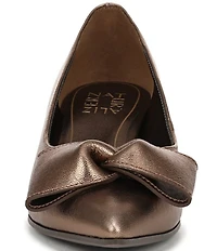Naturalizer Mavis Metallic Leather Bow Pumps