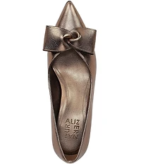 Naturalizer Mavis Metallic Leather Bow Pumps