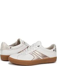 Naturalizer Medina Metallic Leather Lace Up Sneakers