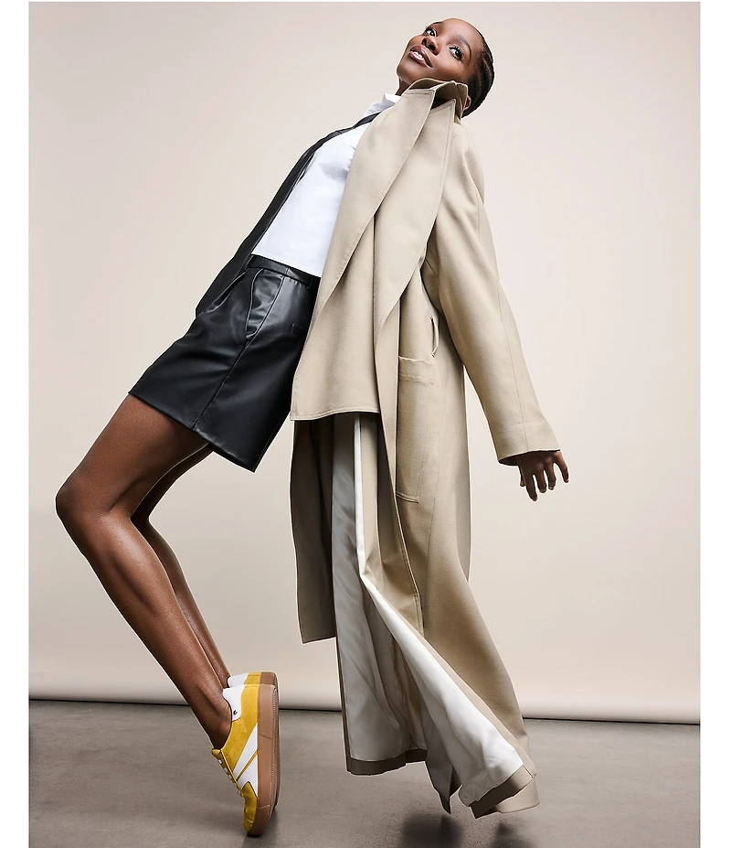 Naturalizer Medina Nubuck Gum Sole Lace Up Sneakers