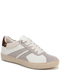 Naturalizer Medina Leather and Fur Lace Up Sneakers