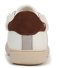 Naturalizer Medina Leather and Fur Lace Up Sneakers