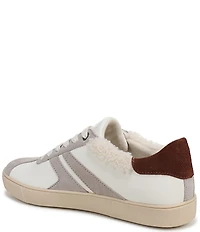Naturalizer Medina Leather and Fur Lace Up Sneakers