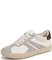 Naturalizer Medina Leather and Fur Lace Up Sneakers
