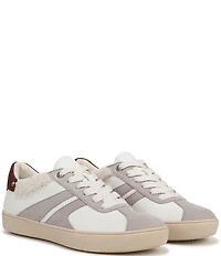 Naturalizer Medina Leather and Fur Lace Up Sneakers