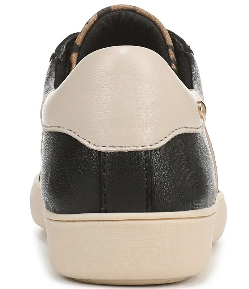 Naturalizer Medina Leather Leopard Lace Up Sneakers