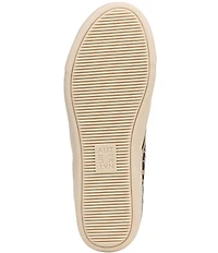 Naturalizer Medina Leather Leopard Lace Up Sneakers