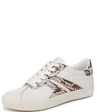 Naturalizer Medina Leather Snake Print Lace Up Sneakers