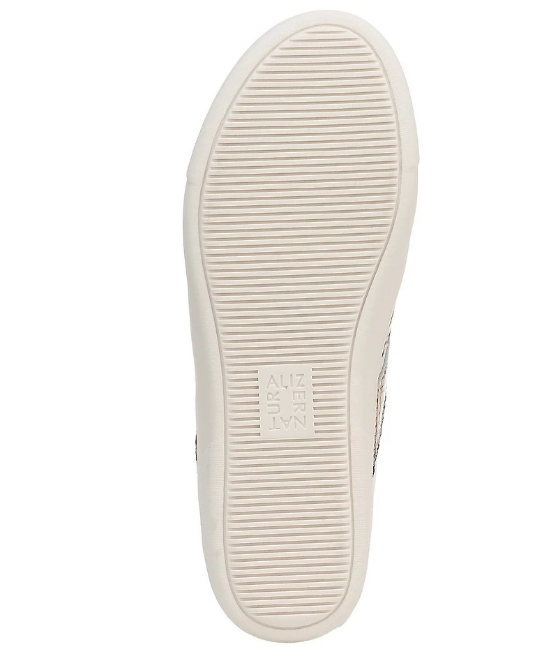 Naturalizer Medina Leather Snake Print Lace Up Sneakers