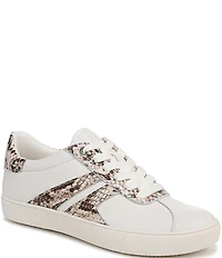 Naturalizer Medina Leather Snake Print Lace Up Sneakers