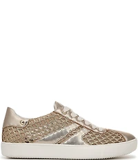 Naturalizer Medina Metallic Raffia Lace Up Sneakers