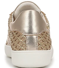 Naturalizer Medina Metallic Raffia Lace Up Sneakers