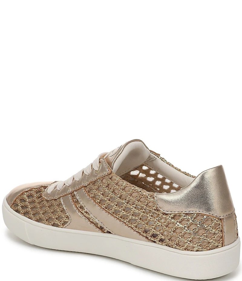 Naturalizer Medina Metallic Raffia Lace Up Sneakers